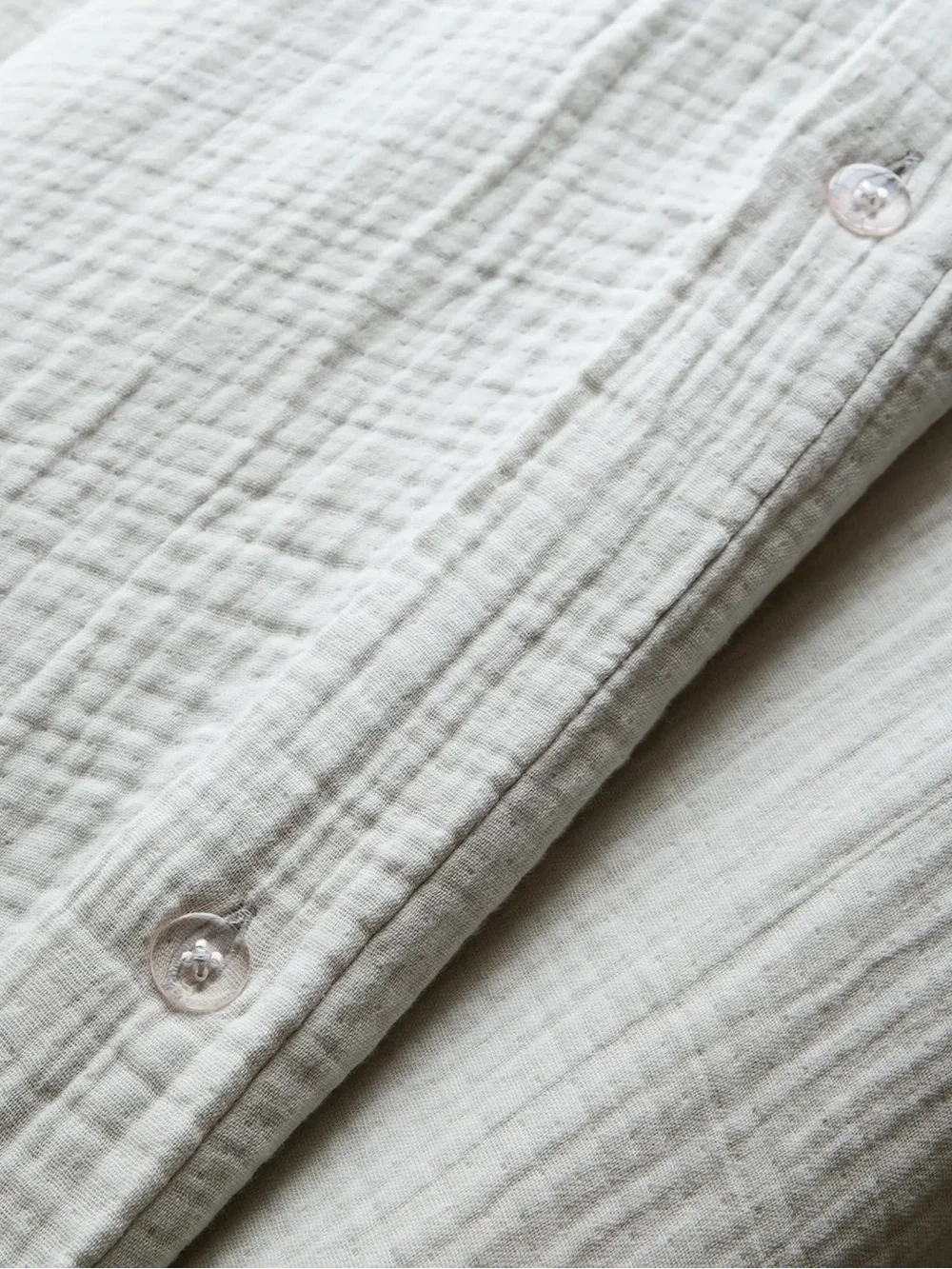 QUINCE Organic Cotton Gauze Duvet Cover King/Cal King Mist 7398